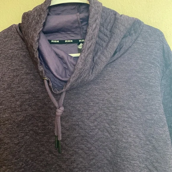 RBX Athletic Cowl Sweatshirt Medium Purple - Picture 5 of 8